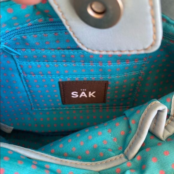 👜VINTAGE THE SAK BABY BLUE SHOULDER BAG. Great condition. Snap closure. - Picture 6 of 8